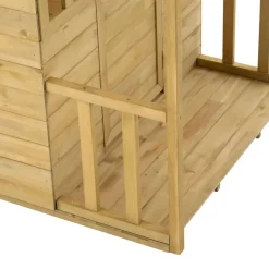Spielhaus 'Villa' naturfarben 137 x 121 x 140 cm