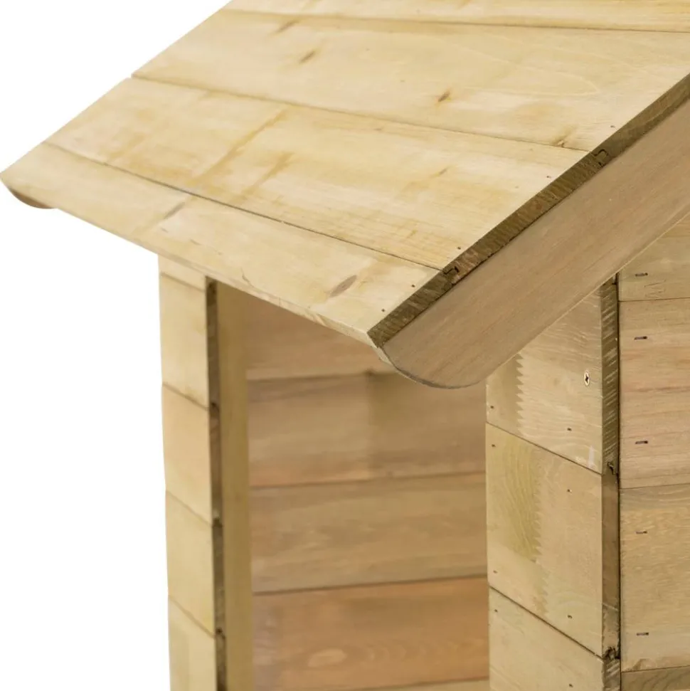 Spielhaus 'Villa' naturfarben 137 x 121 x 140 cm