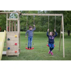 Spielturm 'Giraffe' Natur Kiefernholz 280 x 340 x 270 cm