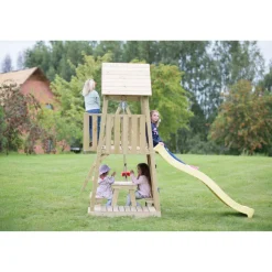 Spielturm 'Giraffe' Natur Kiefernholz 280 x 340 x 270 cm