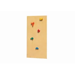 Spielturm 'Ida' naturbelassen mit Kletterwand, Rutsche blau 200 x 394 x 345 cm