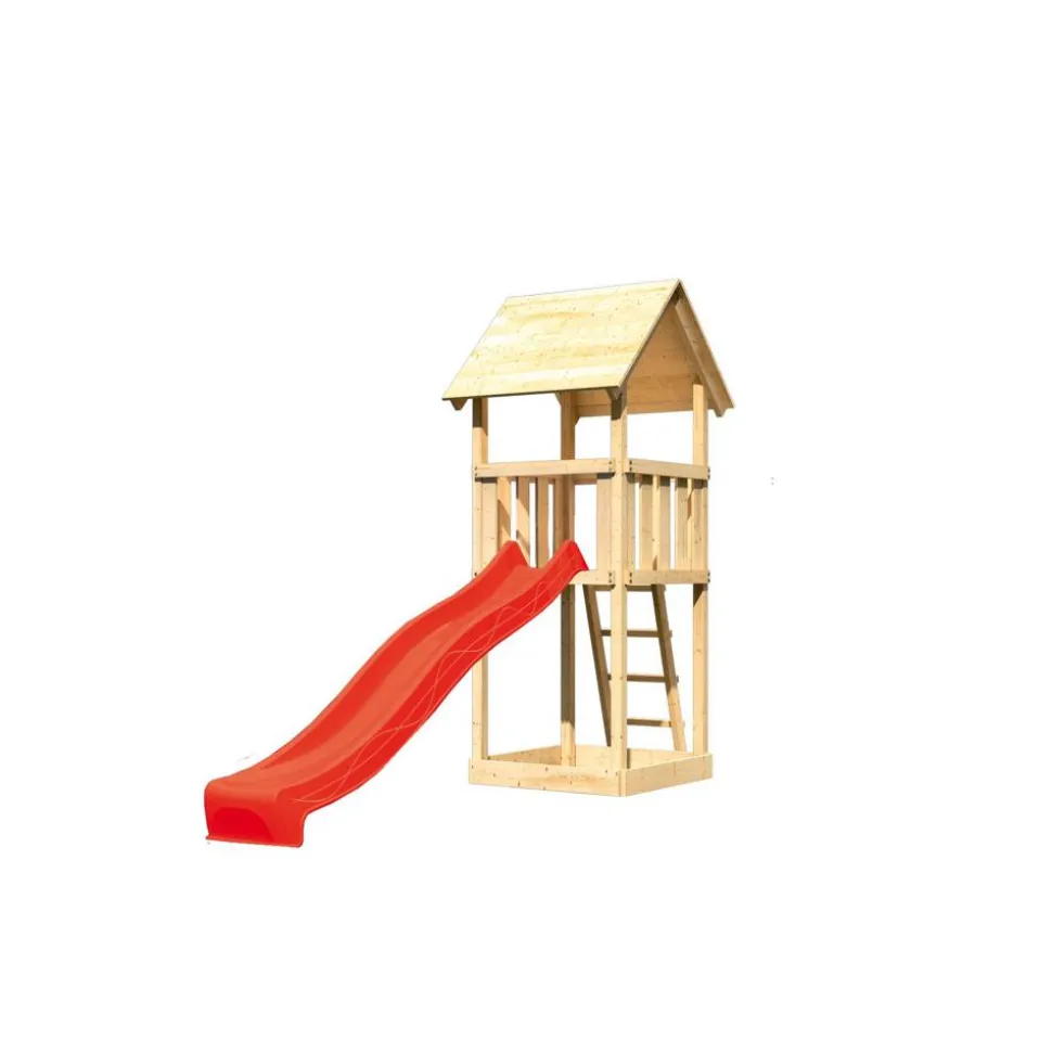 Spielturm 'Lotti' 107 x 291 cm naturbelassen