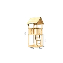 Spielturm 'Lotti' naturbelassen 107 x 107 x 291 cm