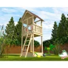 Spielturm mit Sandkasten, naturfarben, 150 x 331 x 165 cm