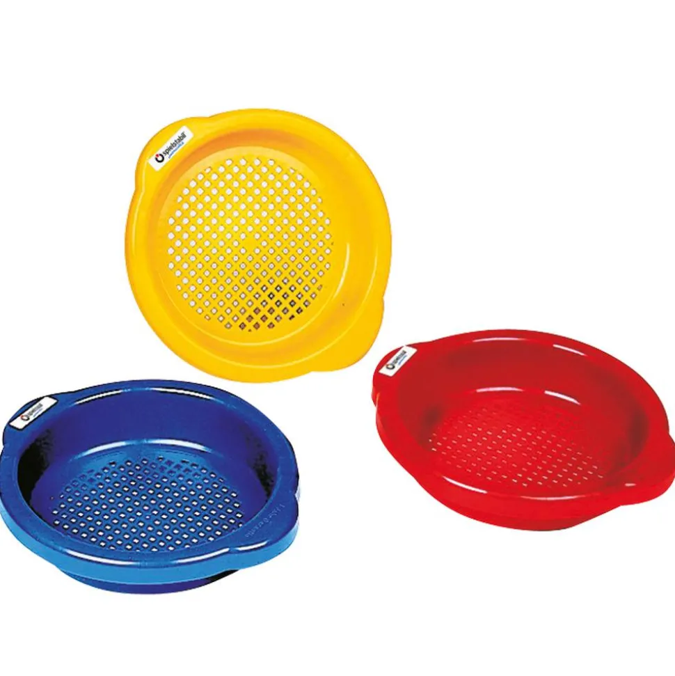 Spielzeugsieb 'Sommer, Sonne, Sand' Ø 16 cm, 3 Farben sortiert