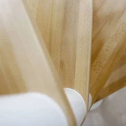 Spindeltreppe 'Oslo' weiß/buche Ø 140 cm