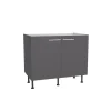 Spülenschrank 'OPTIkomfort Ingvar420' anthrazit matt 100 x 87 x 58,4 cm