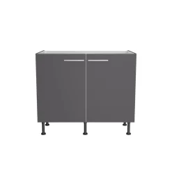 Spülenschrank 'OPTIkomfort Ingvar420' anthrazit matt 100 x 87 x 58,4 cm