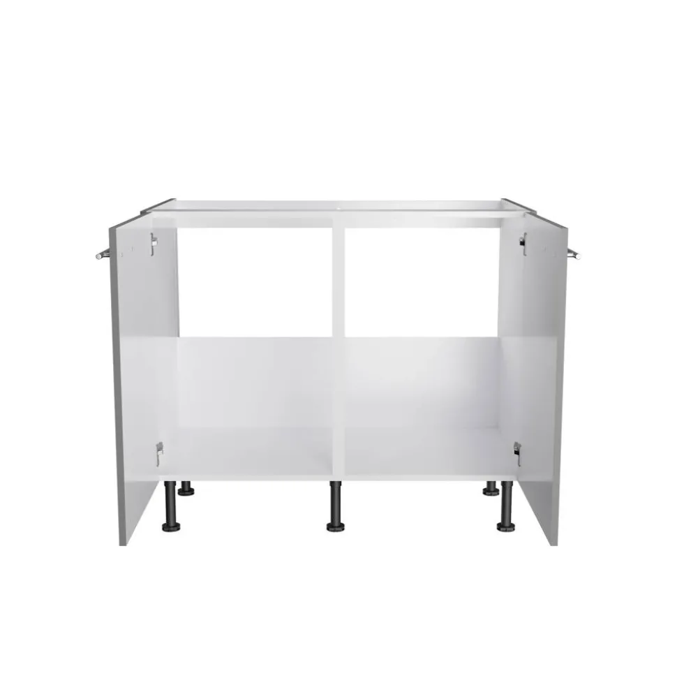 Spülenschrank 'OPTIkomfort Mats825' basaltgrau 100 x 87 x 58,4 cm