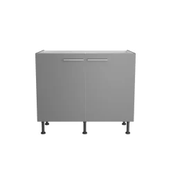 Spülenschrank 'OPTIkomfort Mats825' basaltgrau 100 x 87 x 58,4 cm