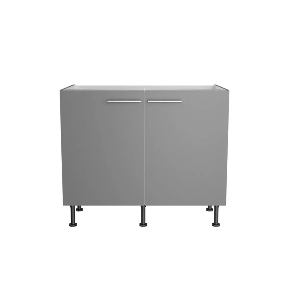 Spülenschrank 'OPTIkomfort Mats825' basaltgrau 100 x 87 x 58,4 cm
