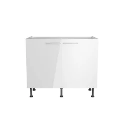 Spülenschrank 'Optikomfort Rurik986' weiß 100 x 87 x 58,4 cm