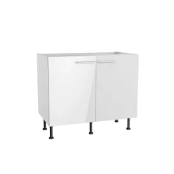 Spülenschrank 'Optikomfort Rurik986' weiß 100 x 87 x 58,4 cm