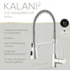 Spültischarmatur 'Kalani²' herausziehbar nickelfarben 43,8 cm