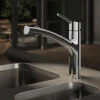 Spültischarmatur 'Nexo' herausziehbar chromfarben 22,4 cm