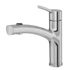 Spültischarmatur 'Nexo' herausziehbar chromfarben 22,4 cm