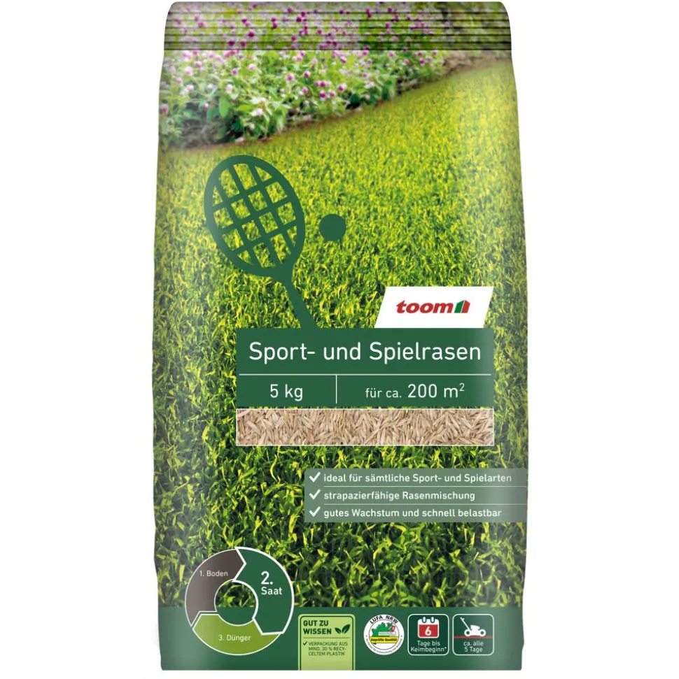 Sport- und Spielrasensaat 5 kg für ca. 200 m²