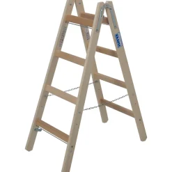 Sprossenstehleiter 'Stabilo' Holz 2 x 7 Stufen