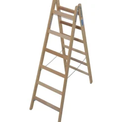 Sprossenstehleiter 'Stabilo' Holz 2 x 6 Stufen