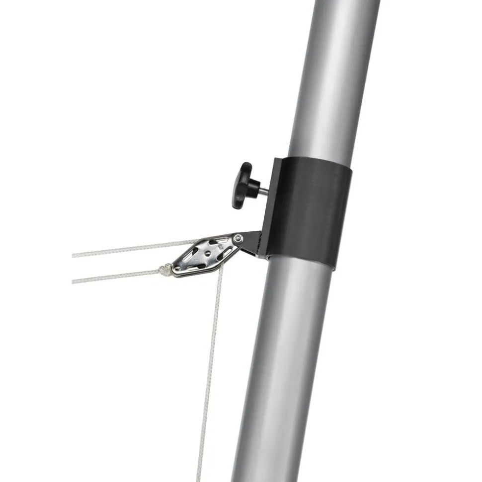Stahlmast silberfarben für Sonnensegel Ø 240 cm