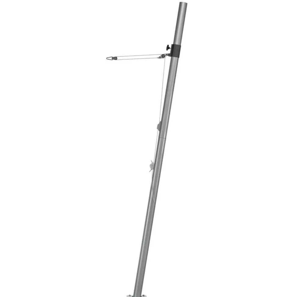 Stahlmast silberfarben für Sonnensegel Ø 240 cm