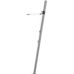 Stahlmast silberfarben für Sonnensegel Ø 240 cm