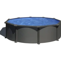 Stahlwandpool-Set 'Anthracite' Ø 350 × 132 cm