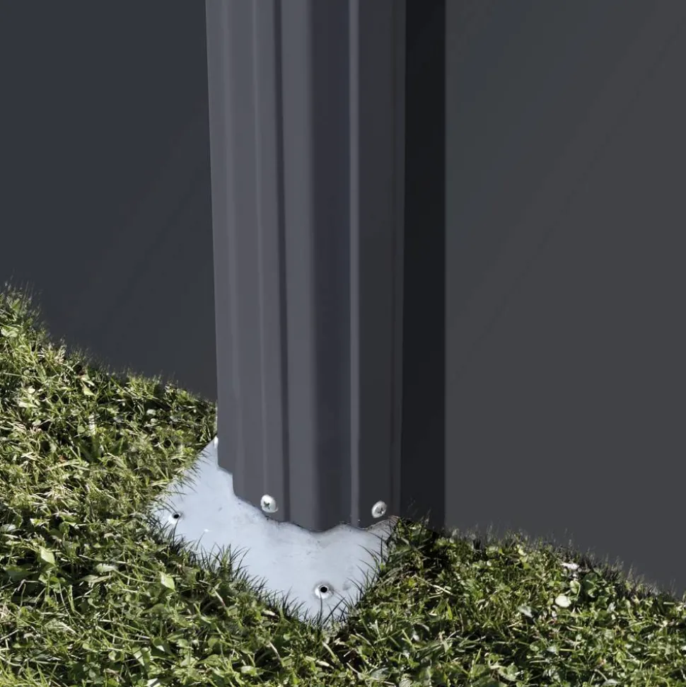 Stahlwandpool-Set 'Anthracite' Ø 300 × 120 cm