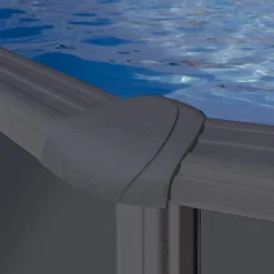 Stahlwandpool-Set 'Anthracite' Ø 300 × 120 cm