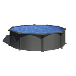 Stahlwandpool-Set 'Anthracite' Ø 460 × 132 cm
