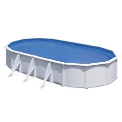 Stahlwandpool-Set 'Fidji' 610 x 375 x 120 cm mit Sicherheitsleiter und Sandfilteranlage