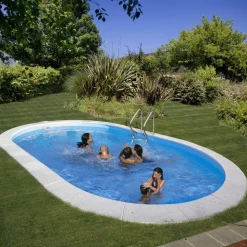 Stahlwandpool-Set 'Moorea' 800 x 400 x 150 cm mit Trittleiter und Sandfilter