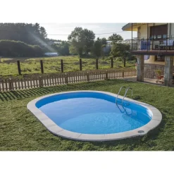 Stahlwandpool-Set 'Sumatra' 500 x 300 x 120 cm mit Trittleiter und Sandfilteranlage