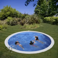 Stahlwandpool-Set 'Sumatra' Ø 420 x 150 cm mit Trittleiter und Sandfilteranlage