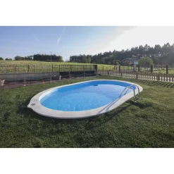 Stahlwandpool-Set 'Sumatra' 700 x 320 x 120 cm mit Trittleiter und Sandfilteranlage