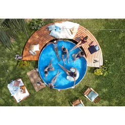 Stahlwandpool-Set 'Tanx™' grau mit Filterpumpe Ø 305 x 61 cm