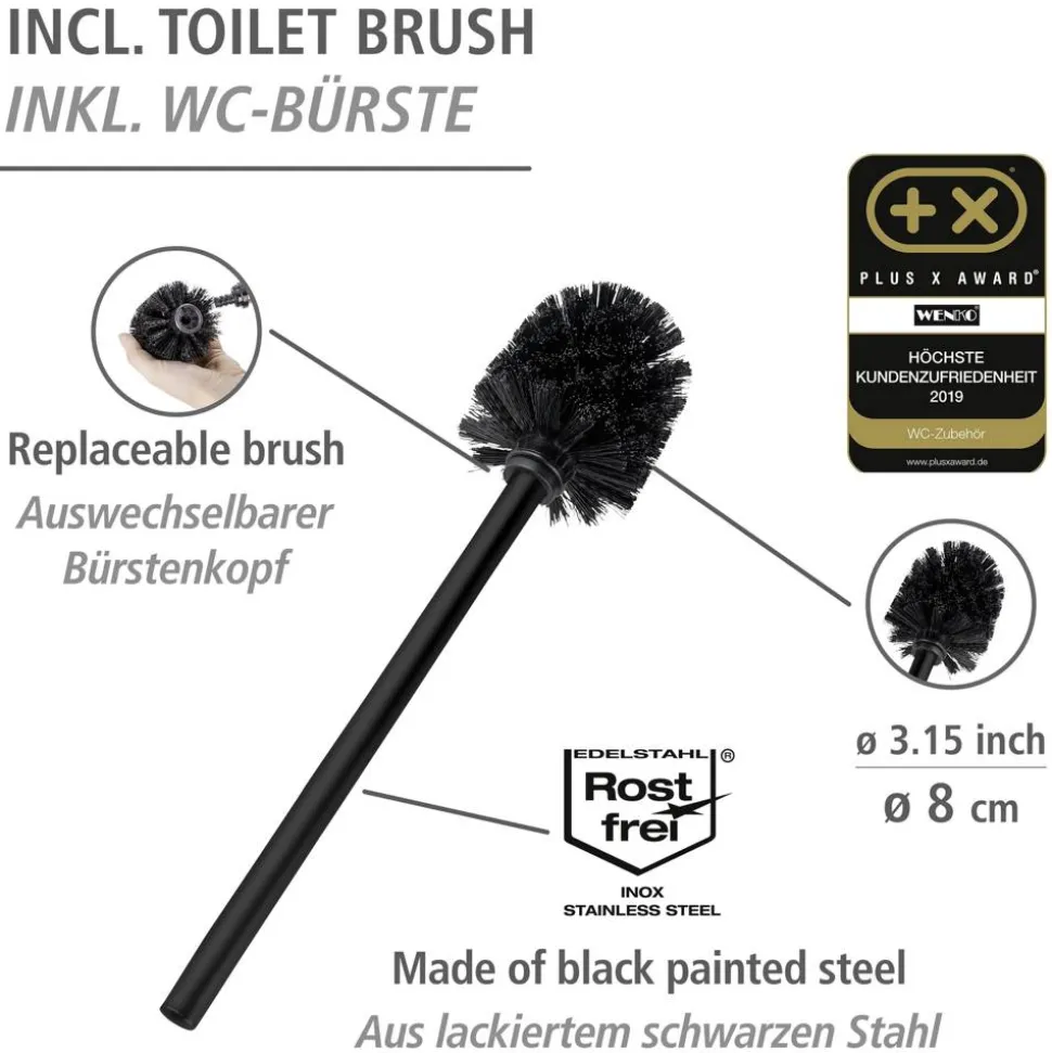 Stand WC-Garnitur 'Allegre' 3-in-1 Bambus/Rattan