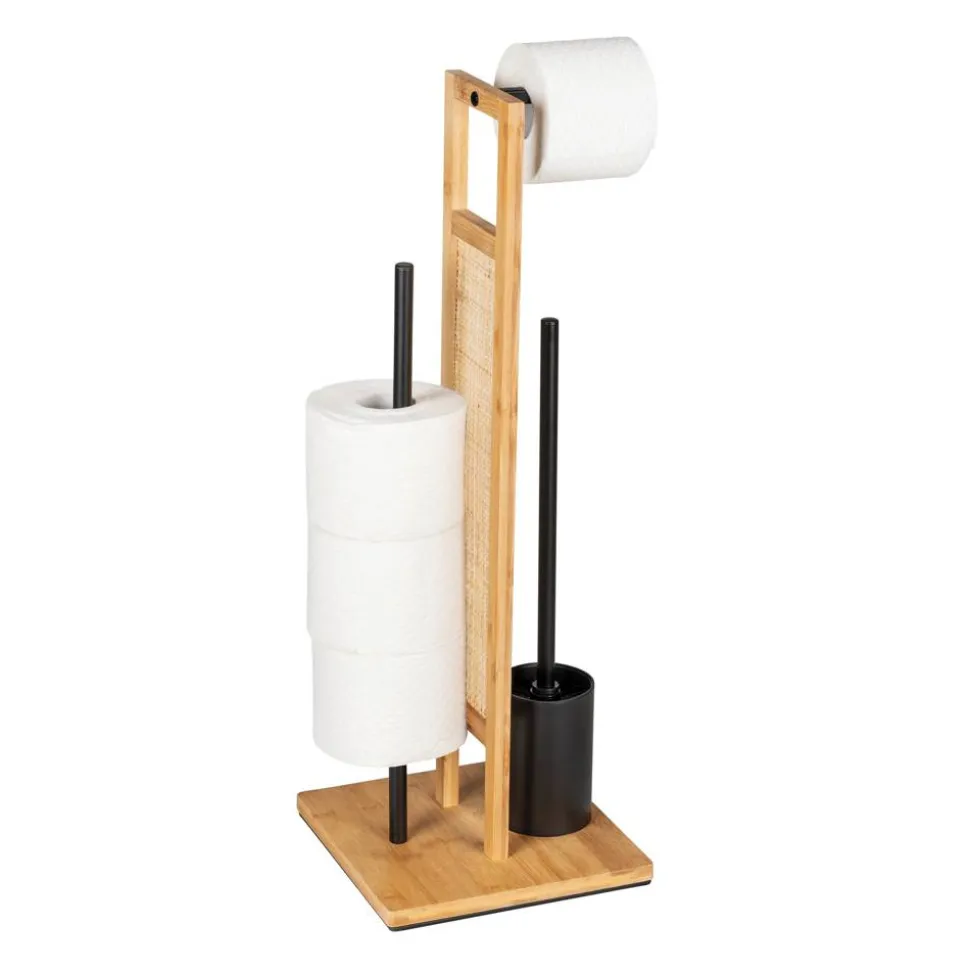 Stand WC-Garnitur 'Allegre' 3-in-1 Bambus/Rattan