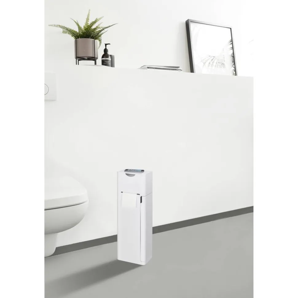 Stand WC-Garnitur 'Imon' 6-in-1 matt weiß mit Ablage