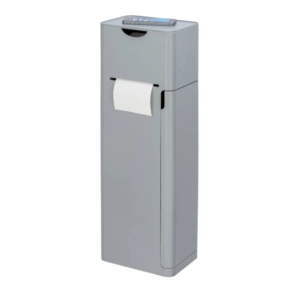 Stand WC-Garnitur 'Imon' 6-in-1 matt grau mit Ablage