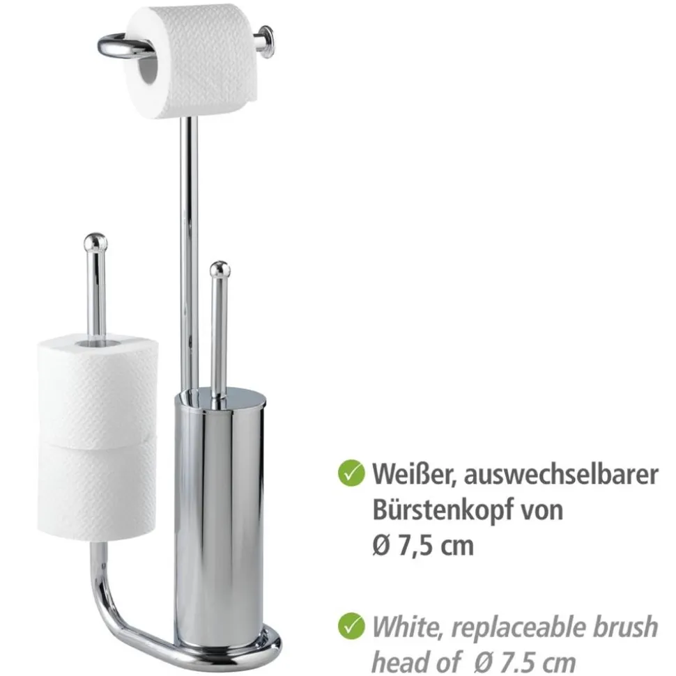 Stand WC-Garnitur 'Universalo' 3-in-1 verchromt