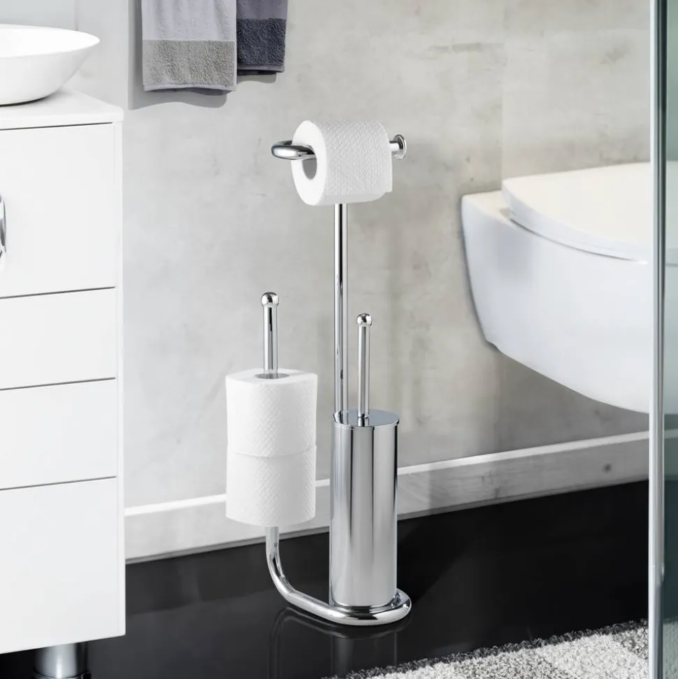 Stand WC-Garnitur 'Universalo' 3-in-1 verchromt