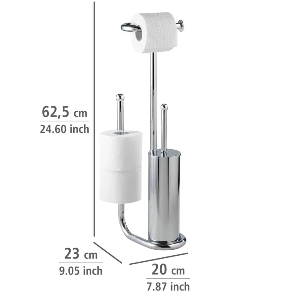 Stand WC-Garnitur 'Universalo' 3-in-1 verchromt