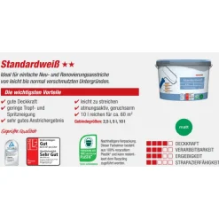 Standardweiß matt 10 l