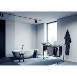 Standtrockner 'Pegasus 180 Solid Black' 66 x 157 cm schwarz
