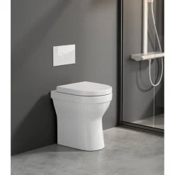 Stand-WC 'Cozy' spülrandlos inklusive WC-Sitz weiß