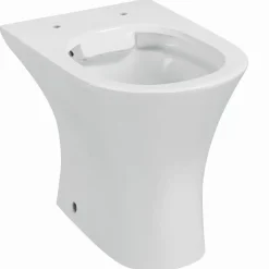 Stand-WC erhöht spülrandlos 'Rekia' weiß