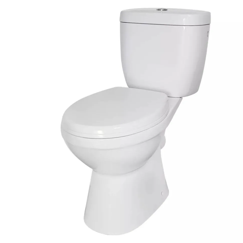 Stand-WC inklusive WC-Sitz, mit Spülrand