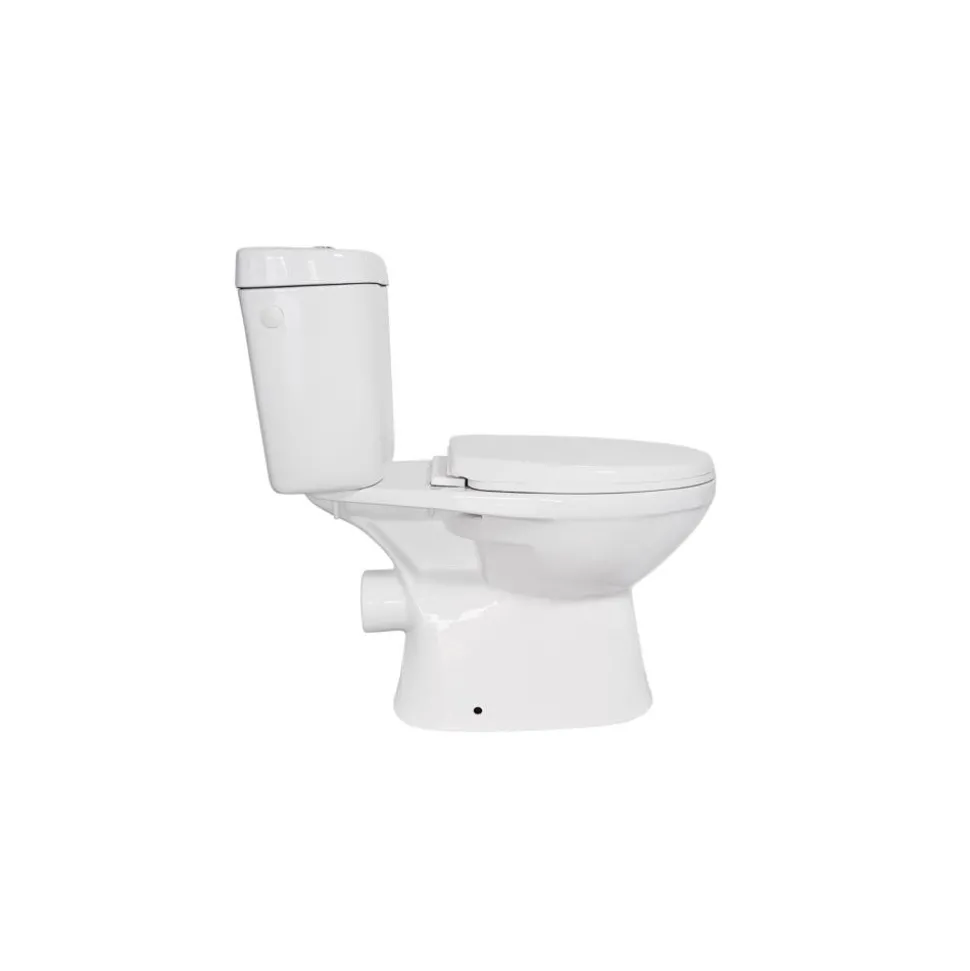 Stand-WC inklusive WC-Sitz, mit Spülrand