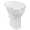 Stand-WC mit Spülrand 'CORNAT' inklusive WC-Sitz weiß erhöht, kurz